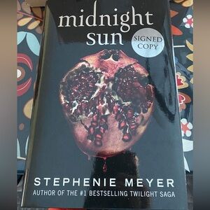 midnight sun HAND Signed Copy Stephenie Meyer Twilight (Black Pomegranate) LE